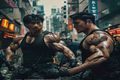 韩国动作大片犯罪都市系列马东锡主演，街头肉搏场景，肌肉与力量感十足